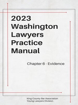 cover image of Washington Lawyers Practice Manual Chapter 6